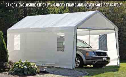 10' Wide Canopy Accessories
