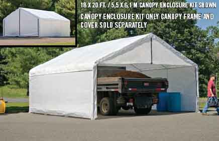 18' Wide canopy Accessories