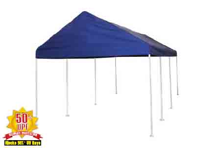 1020 Canopy, 2" 4-Rib Frame, Blue Polyester Cover