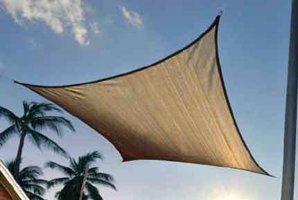 12 ft. / 3,7 m Square ShadeSail - Sand