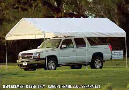 1020 White Canopy Replacement Cover, Fits 1-3/8" Frame