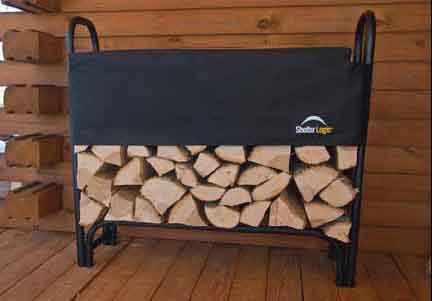 4' Covered Firewood Rack