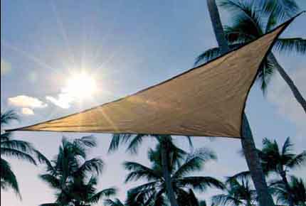 16 ft. / 4,9 m Triangle ShadeSail - Sand