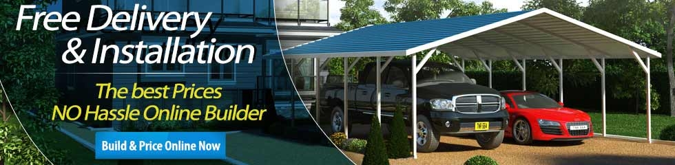  Litesort Metal Carport Canopy Portable Carports 20×20 feet  Heavy Duty Garage Steel Car Shelter Double Carports Kit Made by Steel Frame  and PVDF Roofing : Patio, Lawn & Garden